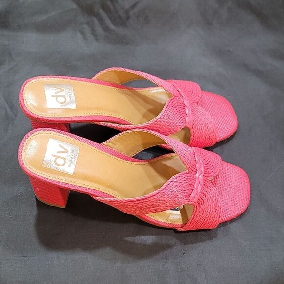 BRAND NEW DV BY DOLCE VITA WOMEN'S LAGUNA PEEP TOE SLIP ON HEELS SANDAL - Picture 7 of 15